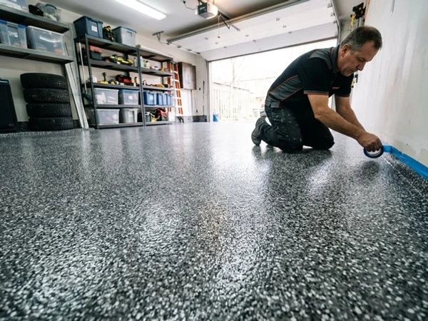 Garage Floor Epoxy Coating project 2