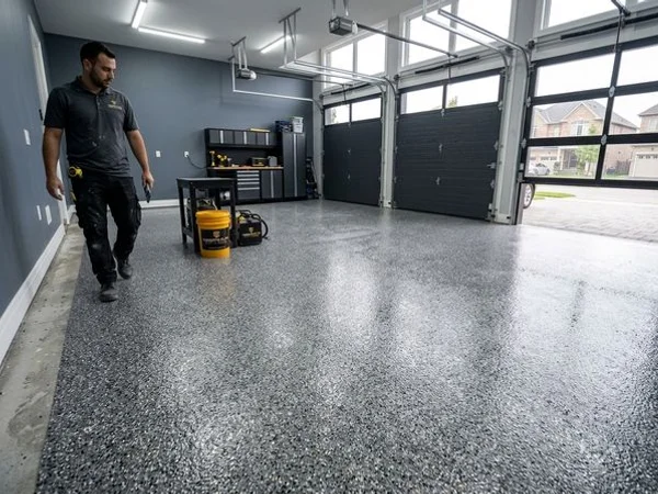 Garage Floor Epoxy Coating project 4
