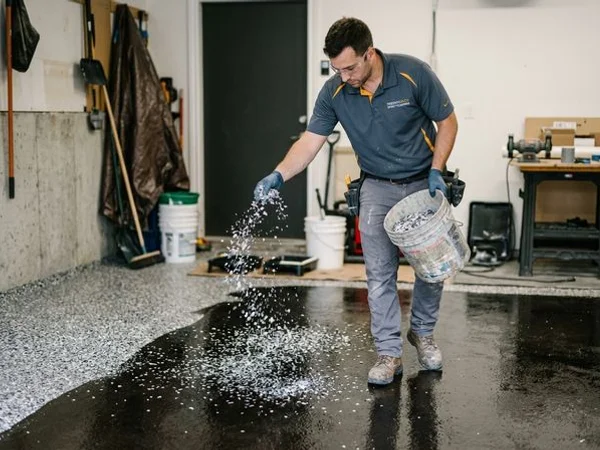 Garage Floor Epoxy Coating project 3